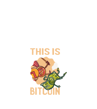 This is Bitcoin model negru pe tricou
