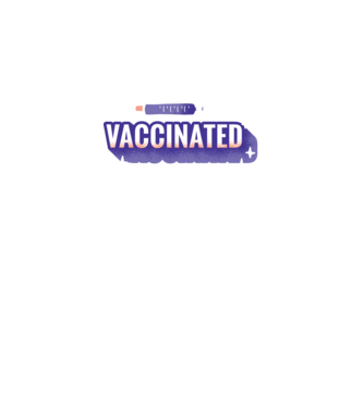 Vaccinat model negru pe tricou