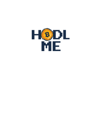 Hodl Me Bitcoin model alb pe tricou