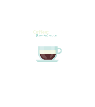 Definiție cafea model negru pe tricou