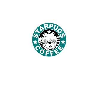 Starpugs Coffee model turcoaz pe tricou