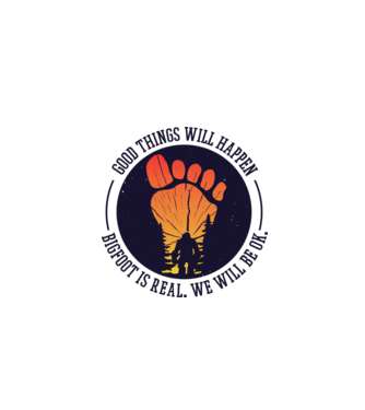 Bigfoot is real model alb pe tricou