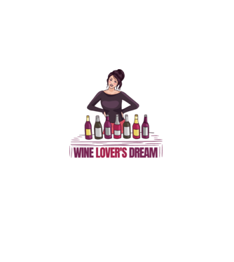 Degustare de vinuri model roz deschis pe tricou