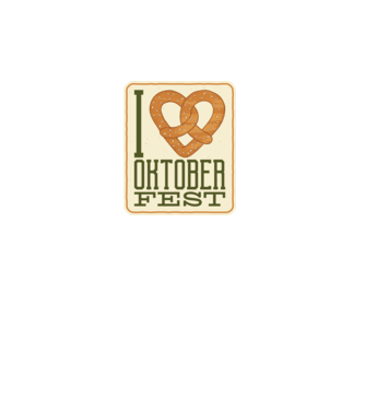 I Love Oktoberfest model turcoaz pe tricou