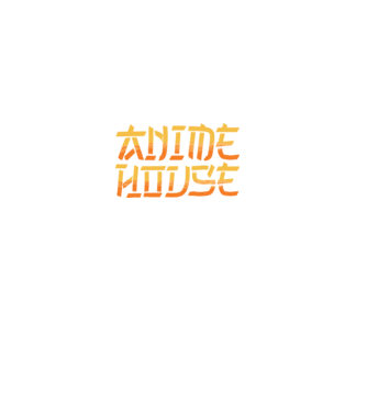 Anime House model negru pe tricou