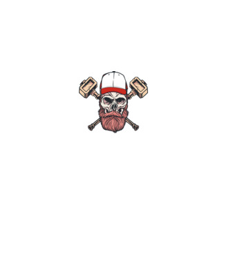 Craniu Viking model gri pe tricou