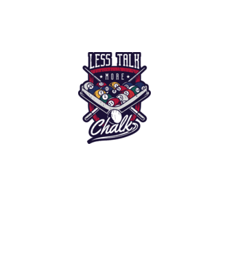 Less Talk More Chalk Billiard model gri pe tricou