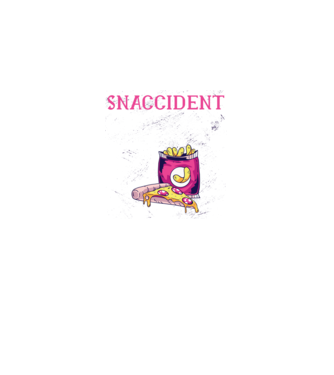 Snaccident model negru pe tricou
