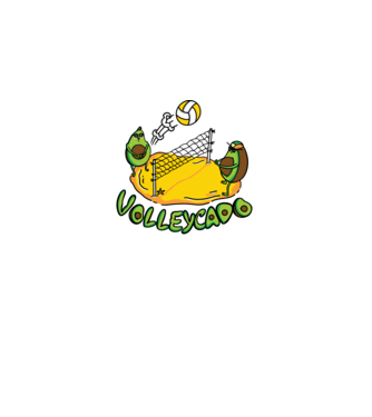 Avocado Volei model albastru regal pe tricou