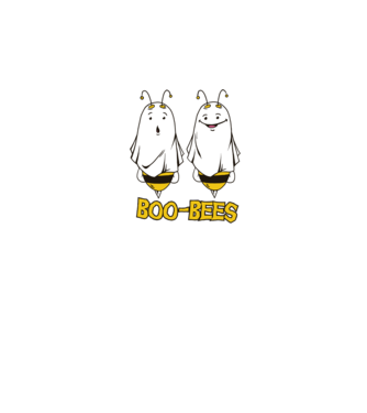 Boo Bees - Albine fantomă Halloween model gri pe tricou