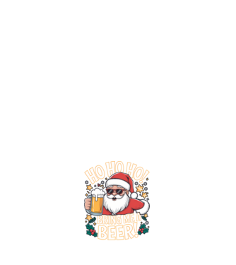 HO HO HO bring me a BEER santa Negru model albastru închis pe tricou