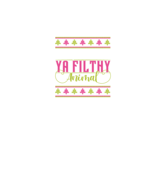 Merry Christmas Ya Filthy Animal model verde neon pe tricou
