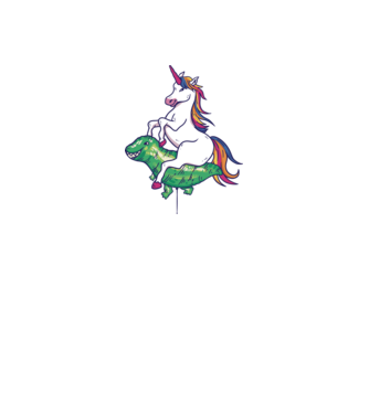 Balon cu Unicorn model turcoaz pe tricou