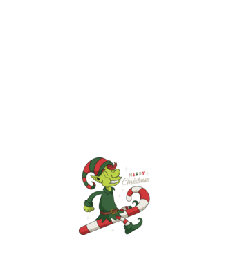 Crăciun Fericit Elf model alb pe tricou