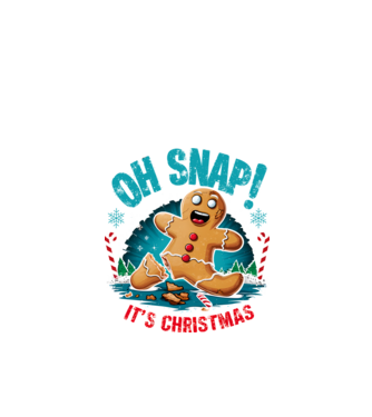 Oh snap! It's christmas Alb model alb pe tricou