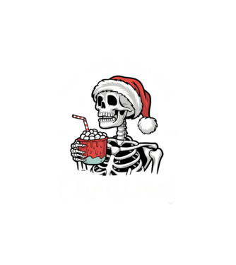 Dead inside, but it's christmas Negru model nisipiu pe tricou