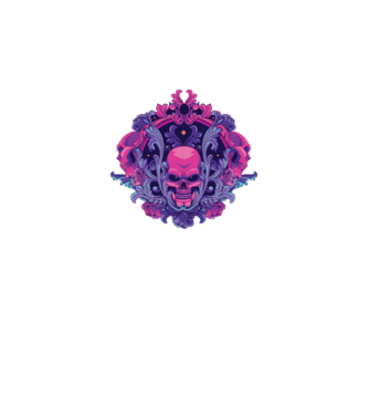 Cranii Dark Skull model alb pe tricou