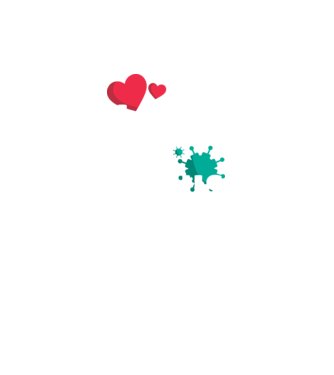 Răspândește dragostea, nu virusul model negru pe tricou