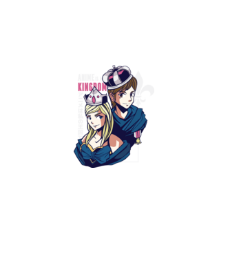 Anime este Regatul meu model albastru deschis pe tricou