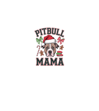 Pitbull Mama model alb pe tricou