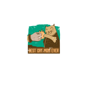 Best Cat Mom Ever - Cea mai bună mamă cu pisici model negru pe tricou