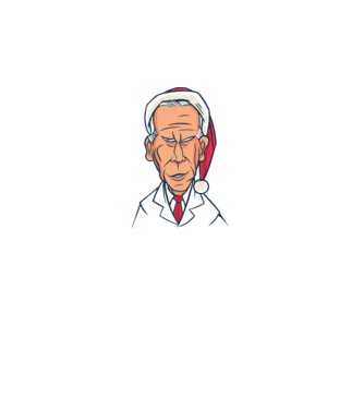 Crăciun Biden model negru pe tricou