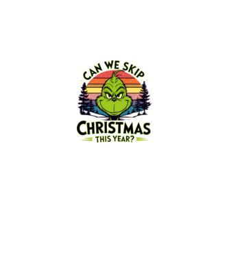 Can we skip christmas this year model alb pe tricou