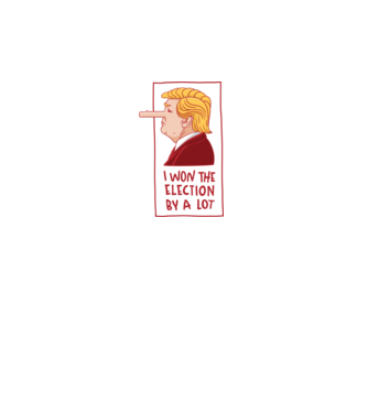 Pinocchio Trump model alb pe tricou