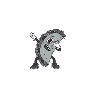 Taco DAB model roz deschis pe tricou