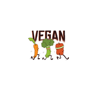 Legume vegan model alb pe tricou