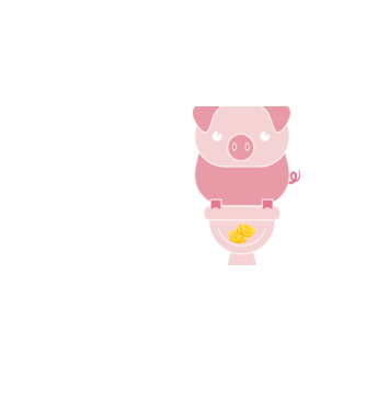 Little Pig model galben neon pe tricou