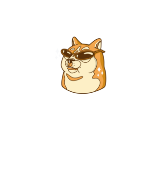 Doge Coin model turcoaz pe tricou