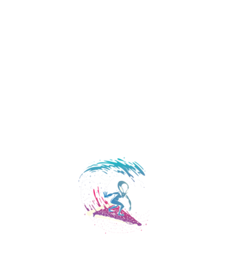 Alien Pizza Surf tricou amuzant model negru pe tricou