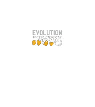 Evoluție Popcorn model negru pe tricou