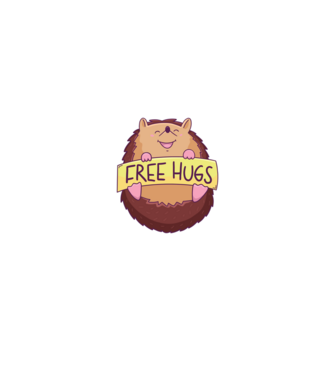 Free Hugs Arici model alb/roșu pe tricou