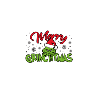 Merry Grinchymas - Grinch model negru pe tricou