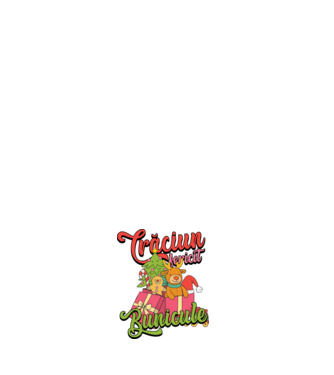 CRĂCIUN FERICIT BUNICULE model alb pe tricou
