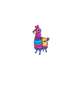 Fortnite LLama - Tricou gamer cu lama model negru pe tricou