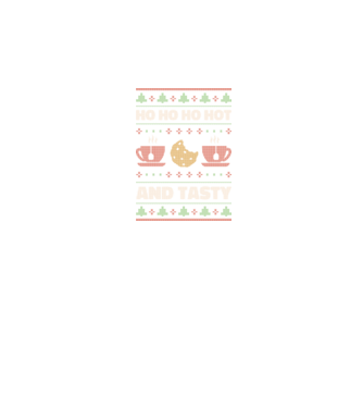 Ho Ho Ho Hot and Tasty Pulovăr urât model negru pe tricou
