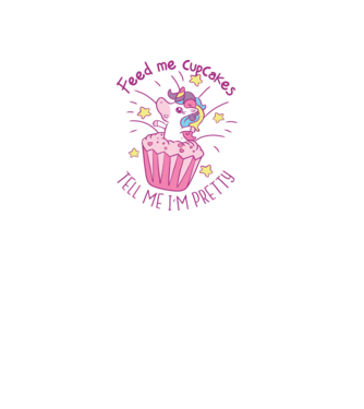 Unicorn Muffin model roz deschis pe tricou
