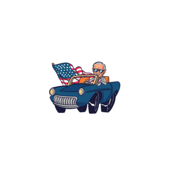 'Ridin'' with Biden - SUA 2020 alegeri' model albastru deschis pe tricou