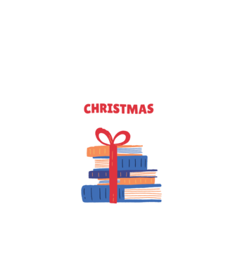 All I want for Christmas is Books tricou cu cărți model negru pe tricou