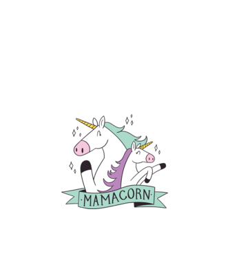 Mamacorn model nisipiu pe tricou