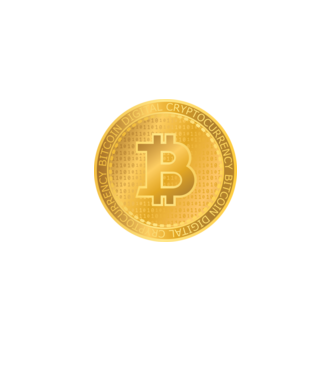 Monedă de aur Bitcoin model  pe tricou