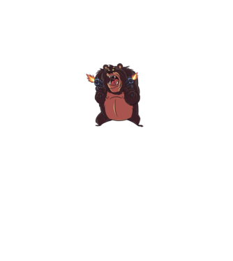 Pew Pew Pew Madafakas Urs model turcoaz pe tricou