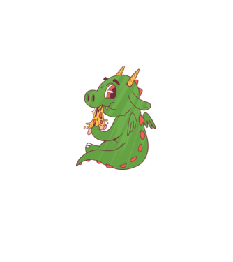 Pizza Dino model negru pe tricou