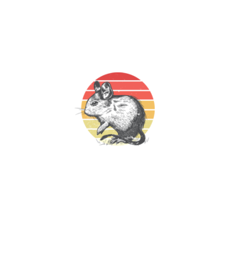 Retro Degu model negru pe tricou