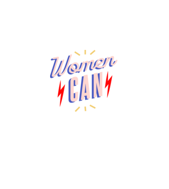 Women Can de Ziua Femeii model negru pe tricou