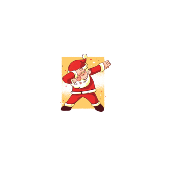 Santa DAB Moș Crăciun model alb pe tricou