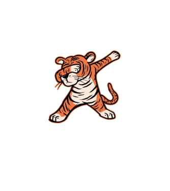 Tigru DAB model  pe tricou